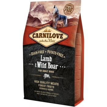 CARNILOVE CARNILOVE Lamb & Wild Boar for Adult Храна за кучета, суха, за възрастни, с агнешко и диво прасе, 4 kg