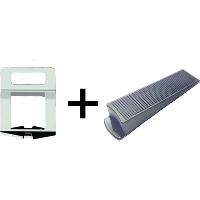 Plastico Nivelační set 100+100 ks síla dlažby 3-21 mm, šířka