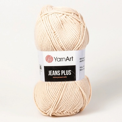 YarnArt pletací / háčkovací příze YarnArt JEANS PLUS 73 meruňková, jednobarevná, 100g/160m