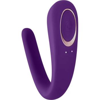 Satisfyer Double Classic - водоустойчив презареждащ се двойка вибратор (лилав)