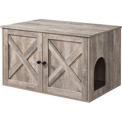 Feandrea Kočičí box na stelivo šedý 80 x 53 x 50 cm