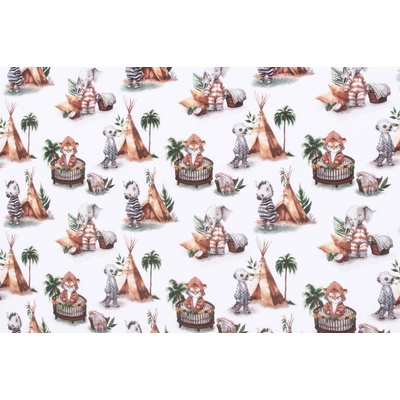 Darré Bavlněná látka Safari kemp š.160 bavlna – Zbozi.Blesk.cz