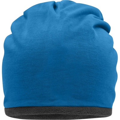 Myrtle Beach MB 7131 s fleecovou podšívkou žerzejová modrá jasná/šedá carbon