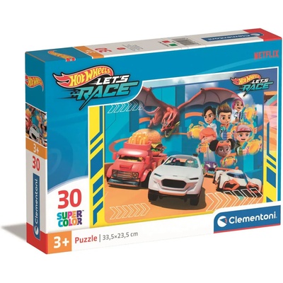 Clementoni - Puzzle Hot Wheels - 1 - 39 piese