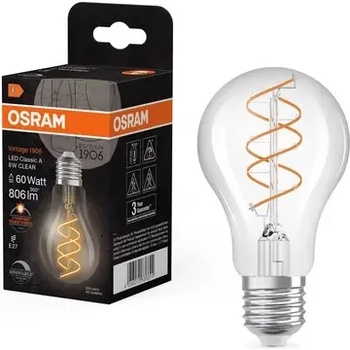 Image 1 of OSRAM Led ЛАМПА vintage 1906 cla60 clear dim 8w/922 e27 ledvance (ledvance 4058075836624)