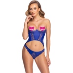 Cottelli Collection Open Cup Corset 2611562 Royal Blue XL