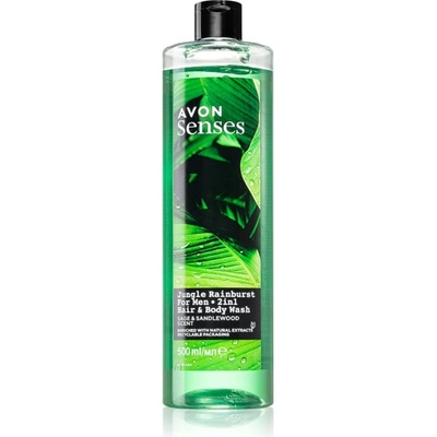 Avon Senses Jungle Rainburst шампоан и душ гел 2 в 1 500ml