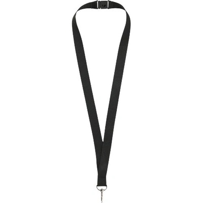 Šňůrka na krk Lanyard Lago s rozepínací pojistkou Černá