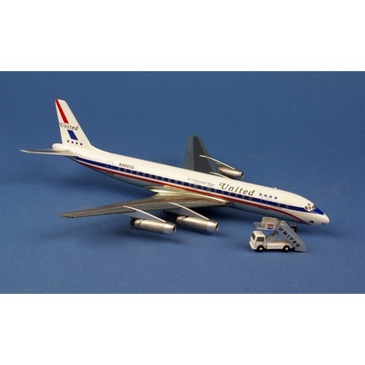 AeroClassic DC-8-21 United Airlines 1980s Colors Named Mainliner Capt. Ralph J. Johnson 1:200
