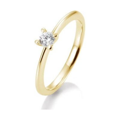 Sofia Diamonds prsteň zo žltého zlata s diamantom BE41 05635 Y