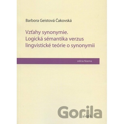 Vzťahy synonymie - Barbora Geistová Čakovská