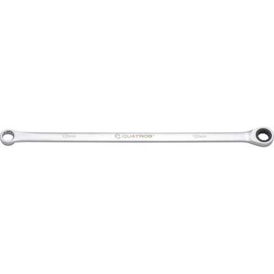 Quatros Extra dlouhý očkový ráčnový klíč 12 mm, L=327 mm QS50465A-12
