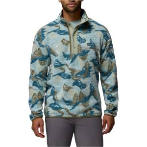 Columbia Мъжки поларен пуловер Columbia Helvetia II Printed Half Snap Fleece Fleece jumper - Safari / Sunscapes (005-6144-1314)