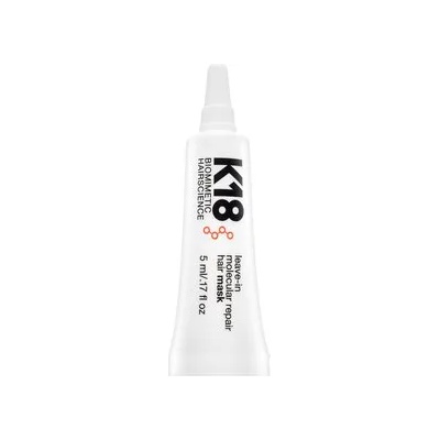 K18HAIR Leave-In Molecular Repair Hair Mask грижа без изплакване за много суха и увредена коса 5 ml