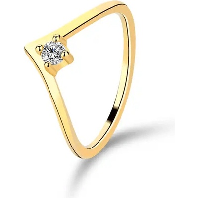 Olivie Strieborný prsteň ŠÍPKA GOLD 8468