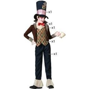 BigBuy Carnival Маскировъчен костюм за деца Жена луд шапкар Размер 5-6 години a99b56