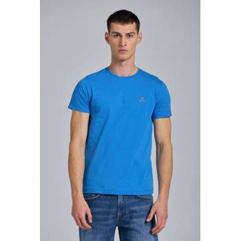 Gant tričko Contrast Logo SS modré