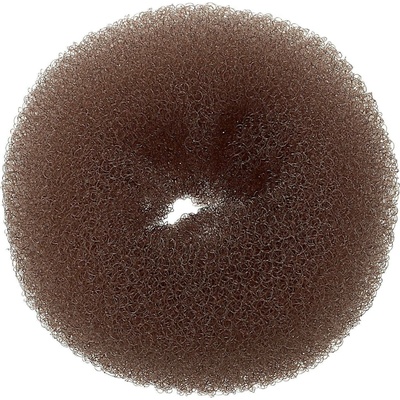 Kulatá výplň do drdolu Sibel - hnědá, 11 cm (9503020)