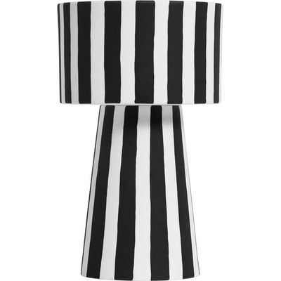 OYOY Toppu Кашпа за саксия, 24 см, черно-бяла (1101033)