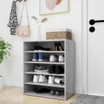 vidaXL Шкафове за обувки 60 x 35 x 70 cm Бетонно сиво (808940)