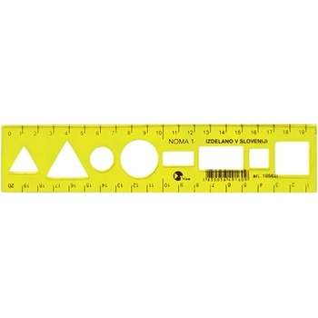 Optima Шаблонна линийка OPTIMA fluor 20cm 53035 (53035)
