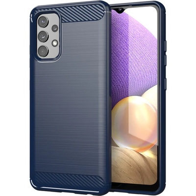 Гръб Carbon fiber soft tpu за Samsung Galaxy A03S - Син