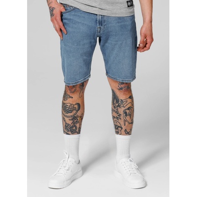 PitBull West Coast pánské jeansové šortky HIGHLANDER Classic wash