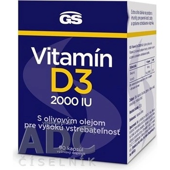 GS Extra Strong Vitamin D3 2000IU 90 kapsúl