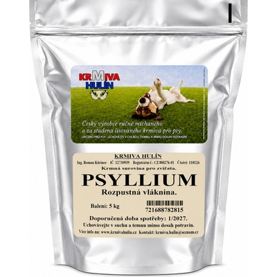 Krmiva Hulín Psyllium rozpustná vláknina pro psy 5 kg