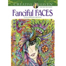 Creative Haven Fanciful Faces Coloring Book Colouring Book