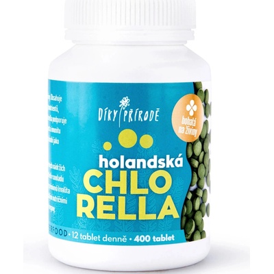 Díky přírodě Holandská chlorella 400 tablet