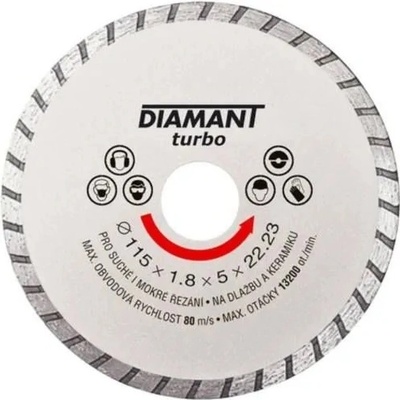 DIAMANT TURBO kotúč diamantový 110mm
