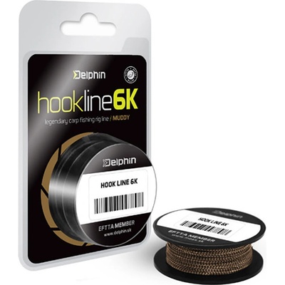 DELPHIN šňůra HOOKLINE 6k Muddy 20m 15lb