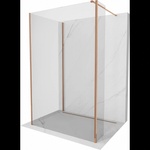 Mexen Kioto душ кабина Walk-in 115 x 90 x 40 cm, прозрачна, розово злато - 800-115-090-221-60-00-040 (800-115-090-221-60-00-040)