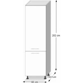 Висок шкаф Line 60 cm дъб сонома