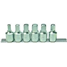 TRIUMF hlavice zástrčné 1/2" na olejové výpustě čtyřhran, 8-14mm, 6ks 100-00717