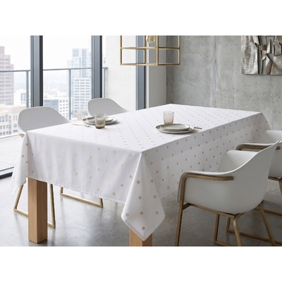 BBK Dekorační ubrus GLOSS bílá/zlatá 145x220 cm BBK-853310