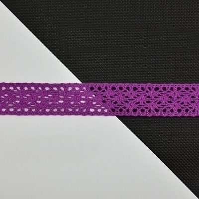 Prima-obchod Bavlněná krajka šíře 24 mm paličkovaná K2085, barva Fialová tm. – Zbozi.Blesk.cz