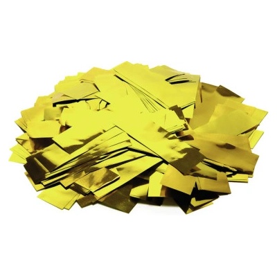 Tcm Fx metalické obdélníkové konfety 55x18mm zlaté 1kg