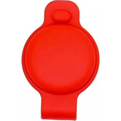 JC Силиконов държач за каишки за домашни любимци за Apple AirTag - JC AirTag Pet Collar Back Clip (червен)