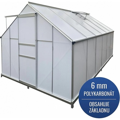 Skleník Greenhouse, Alu, PC 6 mm, 250x370x195 cm