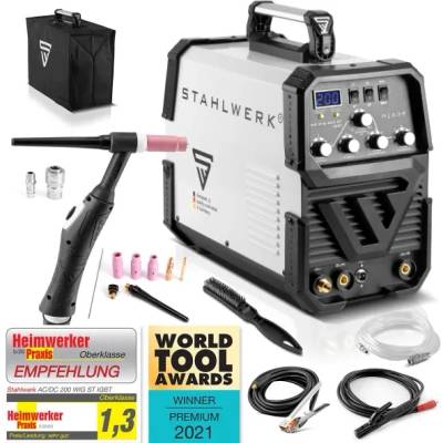 STAHLWERK Заваръчен апарат - електрожен stahlwerk ac/dc wig/tig 200 st igbt/ 30-200А (1023-001)