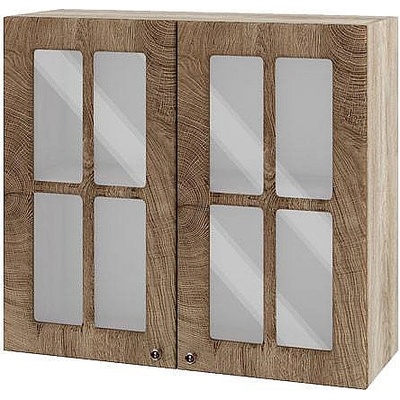 ИРИМ Горен кухненски шкаф Сити АРФ-Дъб натурал-06-104 80 см