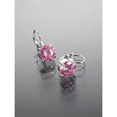 Prosperk náušnice Swarovski světle růžové S5064