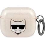 Karl Lagerfeld KLA3UCHGD калъф за AirPods 3, златист, Glitter Choupette (KLA3UCHGD)
