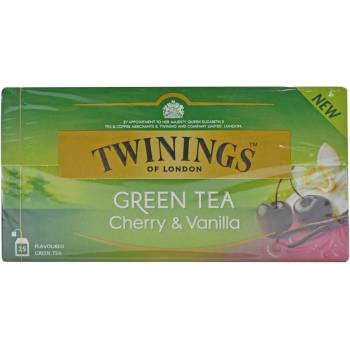 TWININGS Green Tea Cherry & Vanilla 25 пакетчета зелен чай