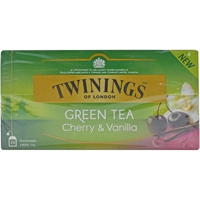 TWININGS Green Tea Cherry & Vanilla 25 пакетчета зелен чай