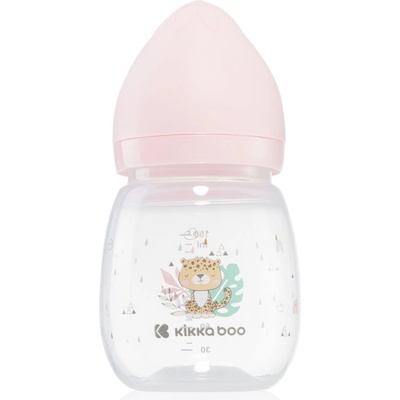 KikkaBoo kojenecká láhev Savanna Pink 180ml