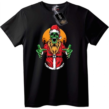 NOONEBRAND Тениска Зомби Санта - 2XL, Black