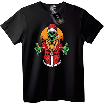 NOONEBRAND Тениска Зомби Санта - 2XL, Black